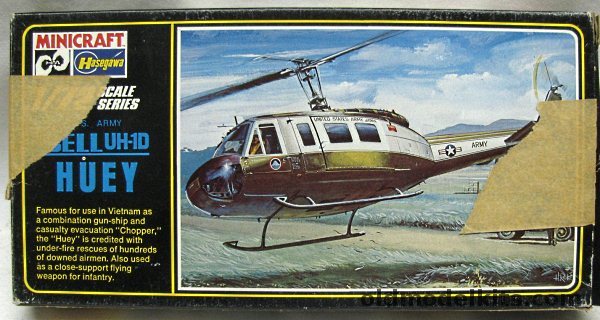 Hasegawa 1/72 Bell UH-1D Huey Helicopter - US Army Japan Transport / US Army Rescue / Japan Ground Self Defense Forces, 052 plastic model kit
